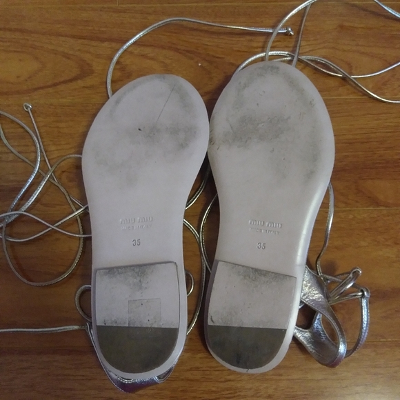 *HOST PICK* Miu Miu Lace-Up Gladiator Sandals, 5 - Picture 6 of 8